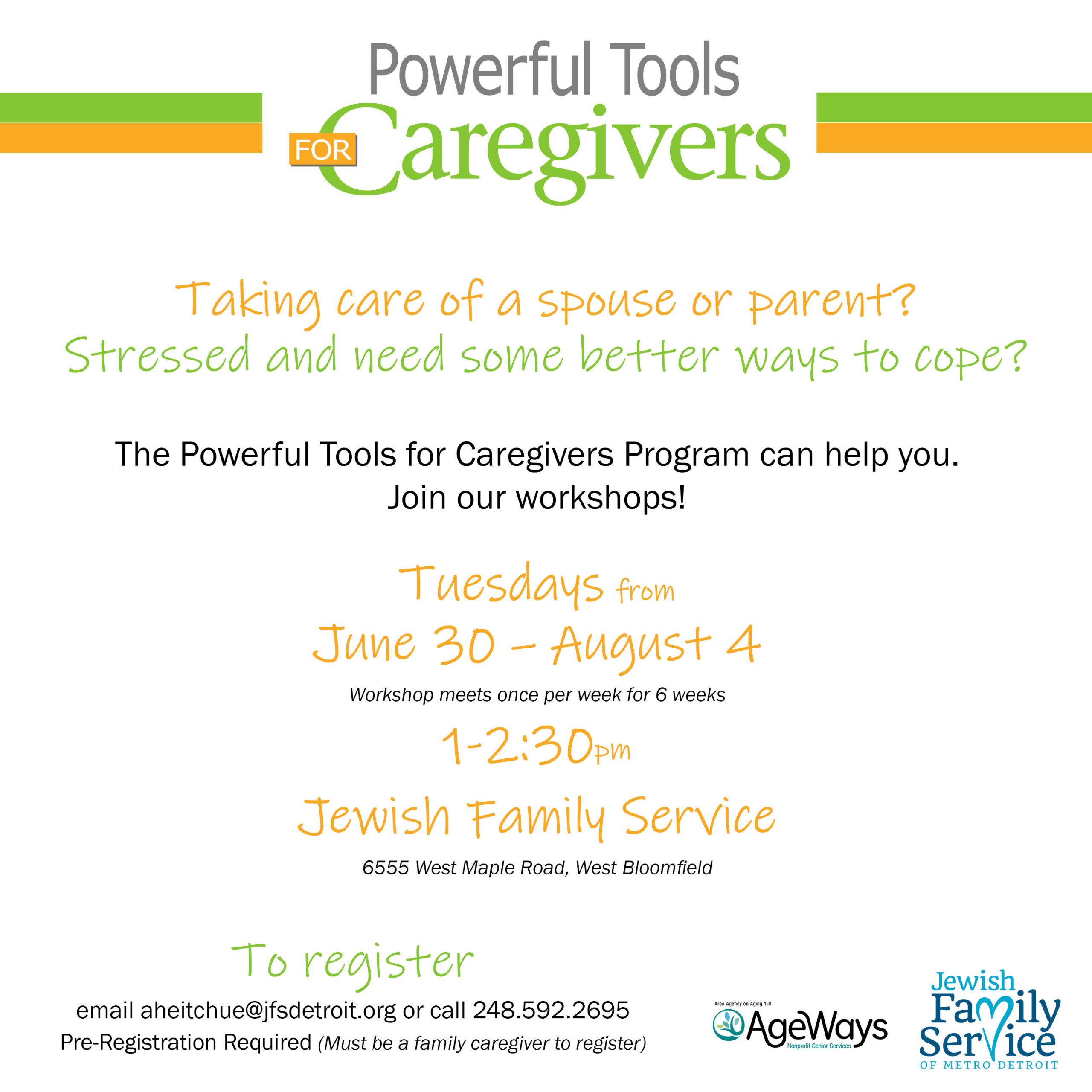 Powerful Tools for Caregivers - Jewish Family Service of Metro Detroit